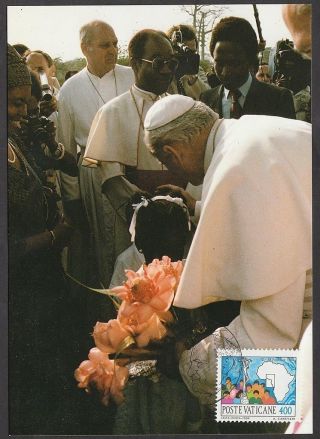 Vatican City 1984 Maxicard - Pope John Paul Ii Journeys (iii) - Africa photo
