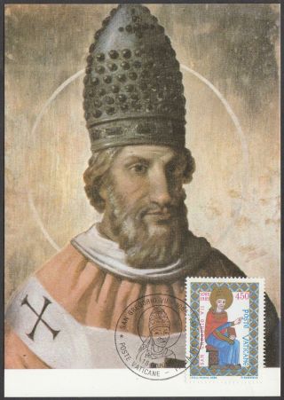 Vatican City Maxicard 1985 - 900th Death Anniversary Pope Gregory Vii photo