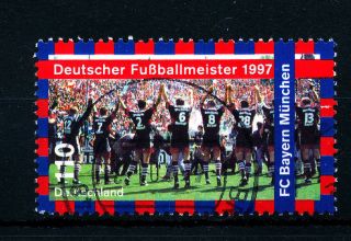 B611 Germany 1997 Sg2820 110pf Bayern Munich Football Club photo