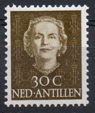 Netherlands Antilles 1950/79 Queen Juliana Issue 30c Value Mounted photo