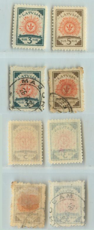 Latvia,  1919,  Sc 57 - 58,  And.  D9318 photo