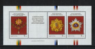 Lithuania 2008 State Awards Ss - - Attractive Topical (863) photo