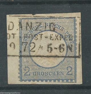 Germany - 1872 - Sg6 - Cv £ 21.  00 - - On Piece - Danzig photo