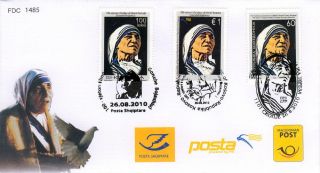 Macedonia Fdc Mother Theresa Joint Issue With Albania And Kosova Post photo