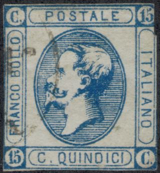 Tmm 1863 Italy General Issue S 23 F Used/hinge/light Cancel photo