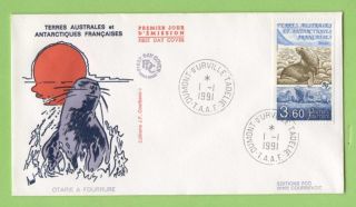 French Antarctic Territory 1991 Fur Seals First Day Cover photo