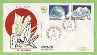 French Antarctic Territory 1989 Crystals Issue First Day Cover photo