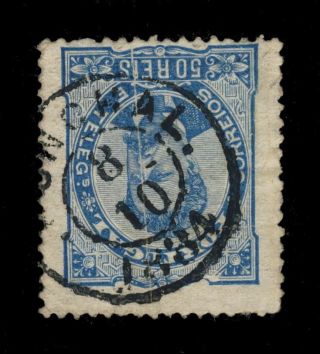 Portugal - 1884 - Minr.  57yc 50r Cancelled By Funchal Double Circle Date Stamp photo