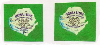 Sierra Leone 1964 World ' S Fair York Sg289a Postage 1/ - Omitted photo