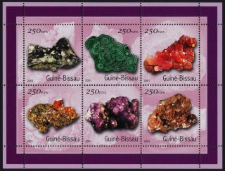 Guinea Bissau Mi1528 - 33 Sheet Minerals photo