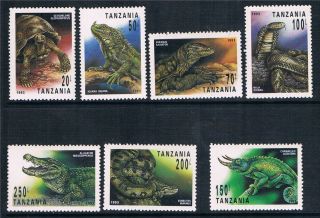 Tanzania 1993 Reptiles Sg 1528/34 photo