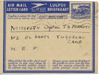 South Africa/südafrika Airletter From May 1944 photo