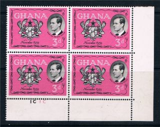 Ghana 1959 Visit Duke Of Edinburgh Pl.  Blk Sg 233 photo