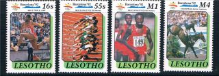 Lesotho 1990 Olympic Games Sg 984/7 photo