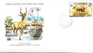 World Wildlife Fund First Day Cover - The Gambia - Sitatunga - Issue No 34 photo