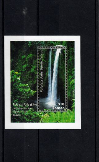 Samoa 2013 Waterfall 1v Sheet Fuipisia Falls Upolu Islands River Plants photo