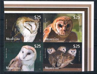Niuafo ' Ou 2012 Owls Airmail Express Block 4 photo