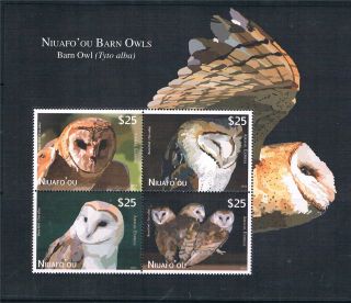 Niuafo ' Ou 2012 Owls Airmail Express Ms Issue photo