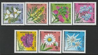 Mongolia 1979 Sc 1055 - 1061 Flowers photo