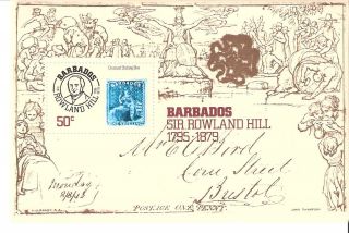 Barbados 1979 Sir Rowland Hill & First Stamp S/s (sc 494) photo