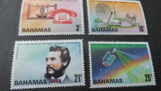 Bahamas 1976 Sg 456 - 459 Cent Of Telephone. photo