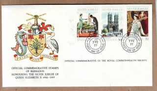 Fdc 1977 Barbados - Silver Jubilee Of Queen Elizabeth Ii - Official Cover photo