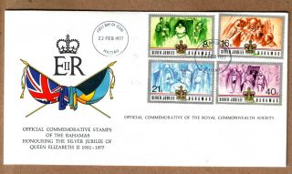 Fdc 1977 Bahamas - Silver Jubilee Of Queen Elizabeth Ii photo