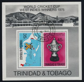 Trinidad & Tobago 261a - Sports,  Cricket,  Map photo