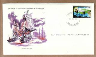 Fdc 1979 St Kitts - Siege Of Brimstone Hill Fortress photo
