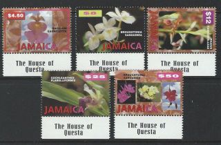 Jamaica 1997 Sc 873 - 877 Flowers photo
