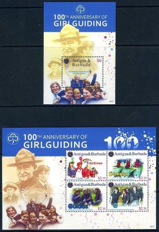 Antigua & Barbuda - 2010 100th Anniversary Of Girl Guiding Block Plus Sheetlet photo