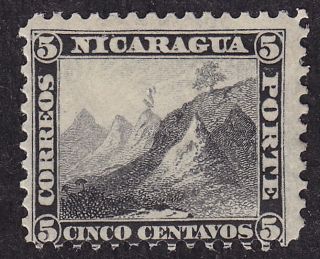 Nicaragua Scott 5 Stamp - Hinged - Classic 1869 Key Stamp - photo