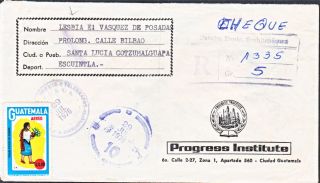 Guatemala 1976 Registered Cover From Suchitepequez (ws140) photo