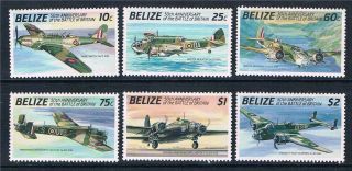 Belize 1990 Battle Of Britain Sg 1086/91 photo