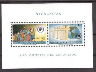 Nicaragua 1960 Yr Of Refugees S/s (sc C453a) photo