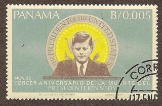 Panama Scott 473,  John F.  Kennedy 3rd Death Anniv,  Cto,  Fg,  Nh,  1966 photo