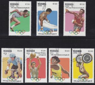 Nicaragua 23rd Olympic Games La 84 Sc 1201 - 7 Pre - Canceled 1983 photo