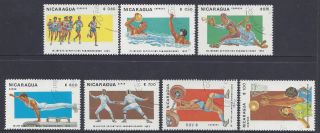 Nicaragua Pan American Games Sc 1253 - 9 Pre - Canceled 1983 photo