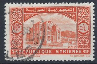 Syria 1934 Sg273 0p.  25 Vermilion Establishment Of Republic A 019 photo