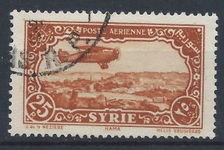 Syria 1931 Sg268 25p Brown Orange Blue Air A 019 photo