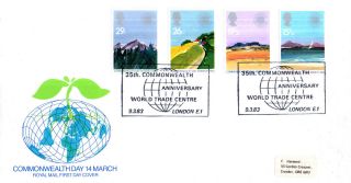 9 March 1983 Commonwealth Day Rm First Day Cover World Trade Centre London Shs photo