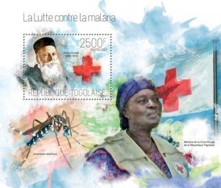 Togo 2013 - Nobel Laureate Henry Dunant Stamp Souvenir Sheet 20h - 795 photo