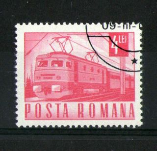 Romania 1967 Electric Locomotive Commemorative Stamp Sg 3528 Vfu photo