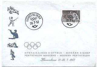 1952 Summer Olympic Games Helsinki Finland,  Modern Pentathlon photo