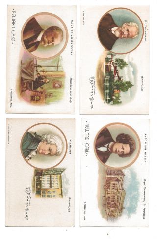 1906 - 1912,  11 Different Classical Composer Reward Cards, photo