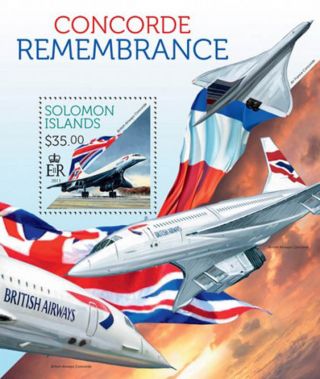 Solomon Islands 2013 Remembering The Concorde Stamp S/s 19m - 296 photo
