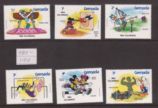 Grenada - Sc 1185 - 90 - Disney Celebrates ' 84 Summer Olympics In Los Angeles photo