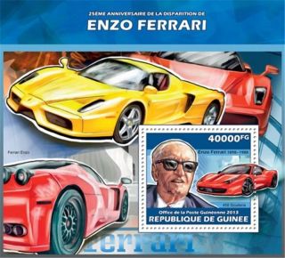 Guinea - 2013 Ferrari 25th Anniversary - Stamp Souvenir Sheet - 7b - 2294 photo