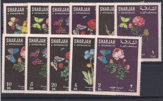 Sharjah - 1967 Butterflies Mlh - Vf 364 - 74 photo