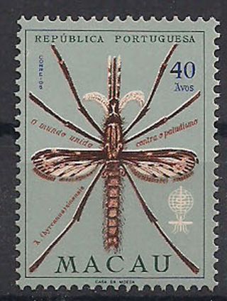 Macao - 1962 Insects Mlh - Vf 428 photo